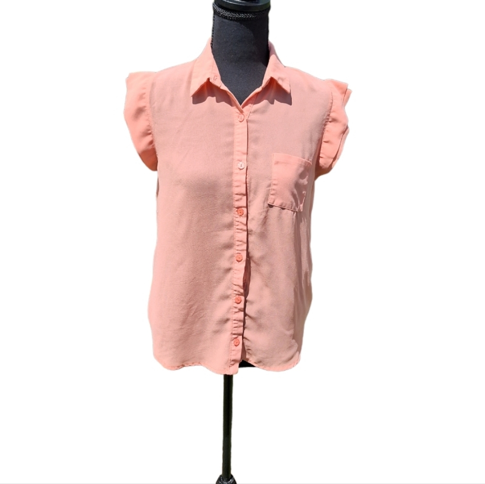 Pretty Good Blouse, Medium, Peach